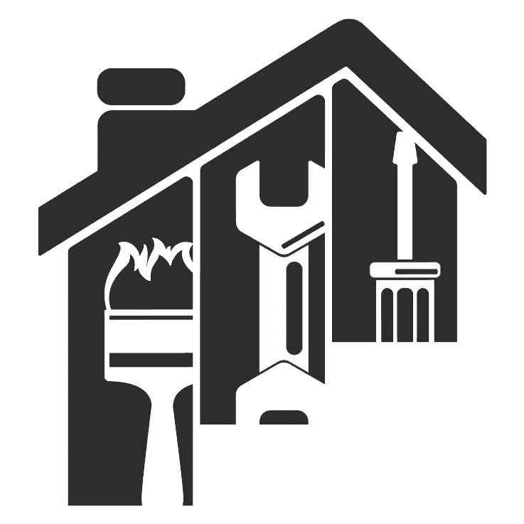 Servicio Técnico Bosch Tarragona Logo de una casa con herramientas representando al Servicio Técnico Bosch Tarragona